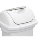 Lixeira Plasvale Basculante 10L Branca 