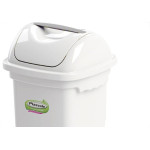 Lixeira Plasvale Basculante 14L Branca 