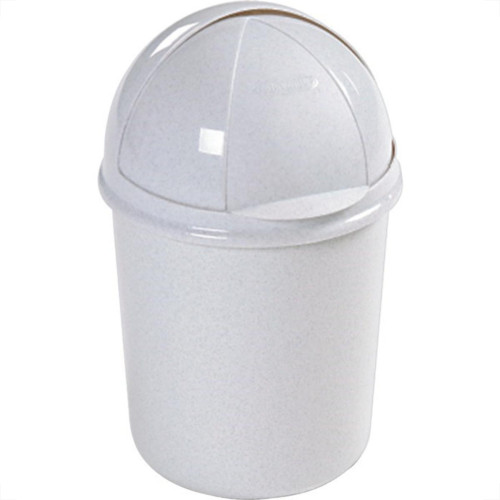 Lixeira Plasvale Retratil 7,3L Branca 