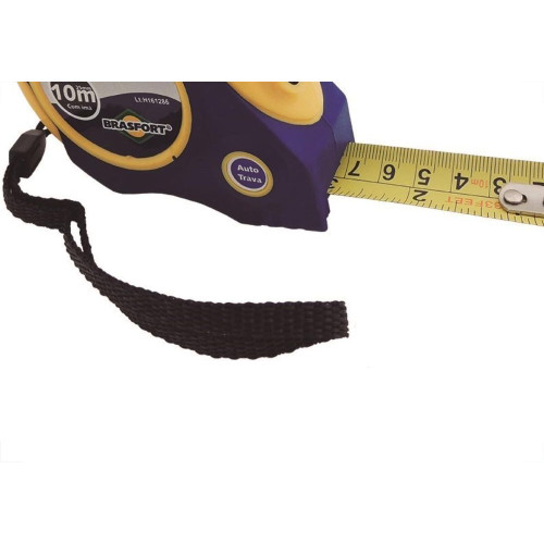 Trena Brasfort Auto-Trava Emborrachada 10M/25Mm 7757