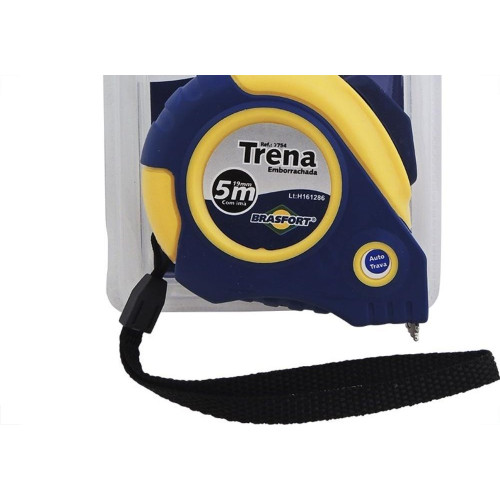 Trena Brasfort Auto-Trava Emborrachada 5M/19Mm 7754