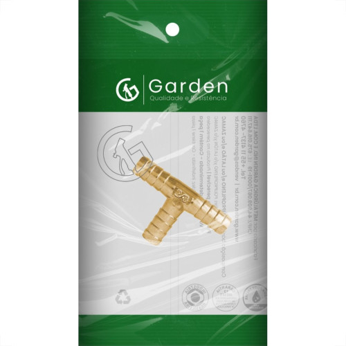 Tee Emenda Ar E Agua Zamac  3/8'' 10162E