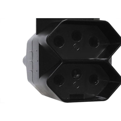 Pino 3 Saidas 2 Polos+Terra Exatronic Preto Sp2033Pt - Kit C/12 