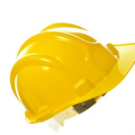 Capacete Com Carneira Plastcor Plastico Amarelo 