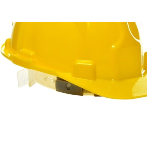 Capacete Com Carneira Plastcor Plastico Amarelo 