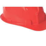 Capacete Com Carneira Plastcor Plastico Vermelho 