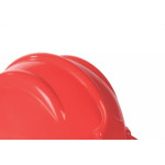 Capacete Com Carneira Plastcor Plastico Vermelho 