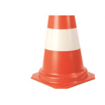 Cone Rigido Plastcor Plastico Laranja/Branco 50Cm 