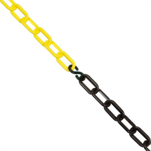 Corrente Pvc Plastcor 10 X 25M Amarela/Preta 