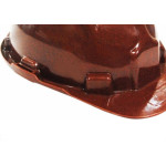 Capacete Com Carneira Plastcor Plastico Marrom 