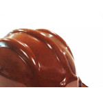 Capacete Com Carneira Plastcor Plastico Marrom 