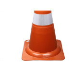 Cone Flexivel Plastcor Plastico Refletivo Laranja 75Cm 