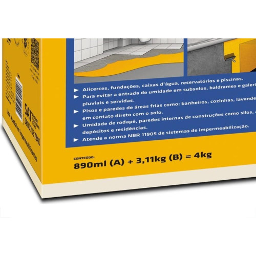 Sikatop 100 Cinza 4Kg Caixa 428058