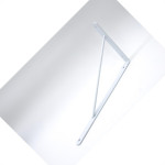 Suporte Prateleira Overtime Forte Branco 30Cm Peca 170003 - Kit C/12 
