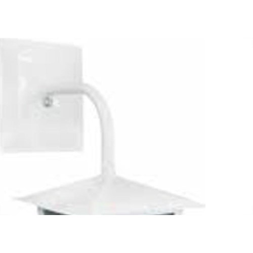 Arandela Ideal Aco Quadrada Parede L2B Branca 2095