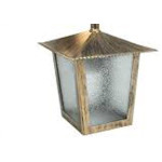 Arandela Ideal Aco Quadrada Parede L2B Bronze 2096