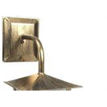 Arandela Ideal Aco Quadrada Parede L2B Bronze 2096