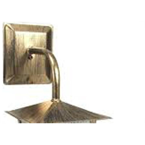 Arandela Ideal Aco Quadrada Parede L2B Bronze 2096