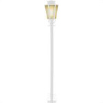 Poste Jardim Ideal Sextavado 1,76M P9 Branco Policarbonato 2272