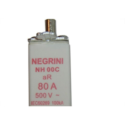 Fusivel Nh Negrini Ultra Rapido 00/ 80A Nh-00-80/500Ur