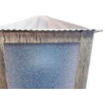 Arandela Ideal Aco Quadrada Sem Braco L15 Ouro Velho 4905