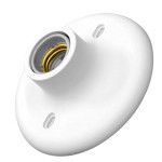 Plafonier Pvc Taschibra Branco Redondo Soquete Porcelana E27 -01