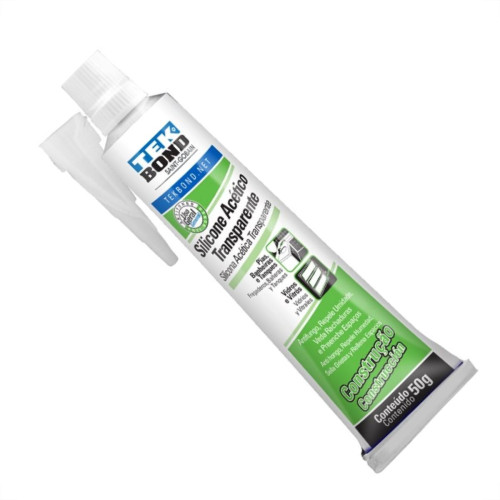 Cola Silicone Tekbond 50G Acetico Incolor Sem Blister  - Kit C/24 