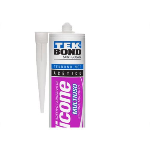 Cola Silicone Tekbond 270G Acetico Incolor Multiuso 