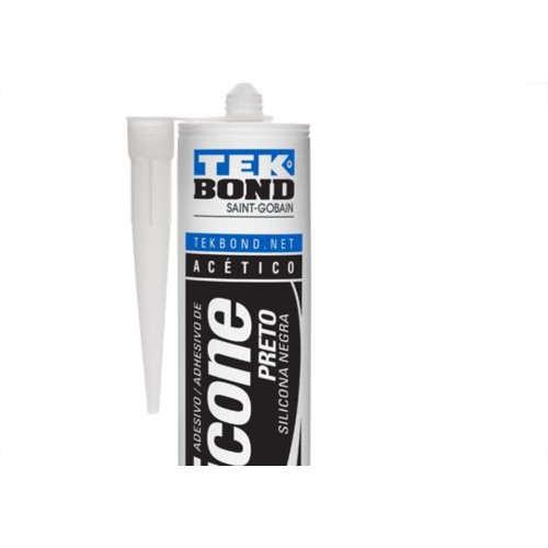 Cola Silicone Tekbond 280G Acetico Preto 