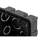 Caixinha Luz Plastica 4X4 Pial/Legrand Preta 689045 - Kit C/16 