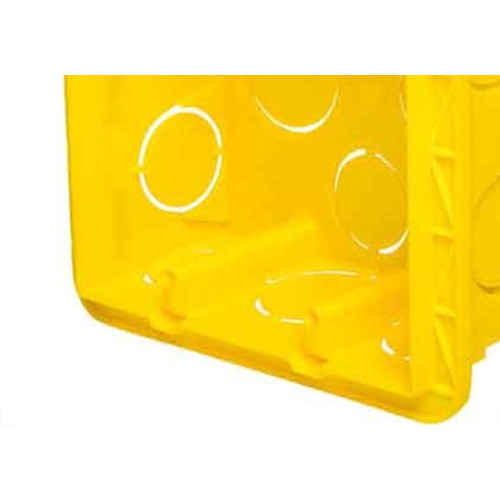 Caixinha Luz Plastica 4X4 Pial/Legrand Amarela 689035 - Kit C/16 