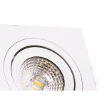 Spot Led Galaxy Quadrado 05W 3000K Direcionavel 1810