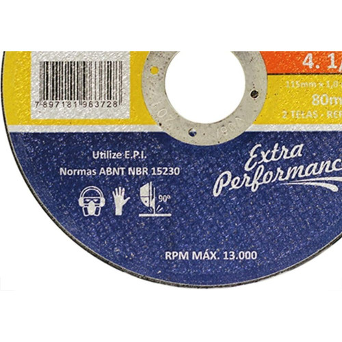 Disco De Corte Para Inox Hammer 4.1/2''X1.0Mm Gydi1000