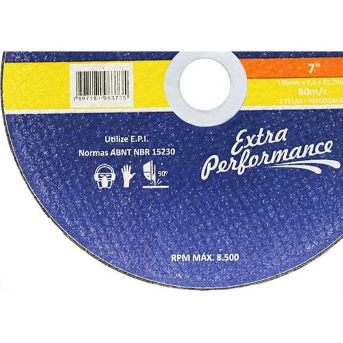 Disco De Corte Para Inox Hammer 7''X1.6Mm Gydi1100 Disco De Corte Para Inox Hammer 7''X1.6Mm Gydi1100