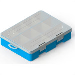 Caixa Organizadora Valeplast Cristal Media Azul 17X24 65017