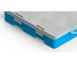 Caixa Organizadora Valeplast Cristal Media Azul 17X24 65017