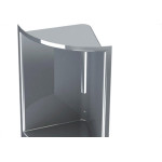 Kantinho Valeplast (Cantoneira Wc) Cinza 67.003