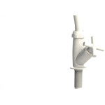 Torneira Abs Bica Movel Mesa Valeplast Branca Siena 47.001