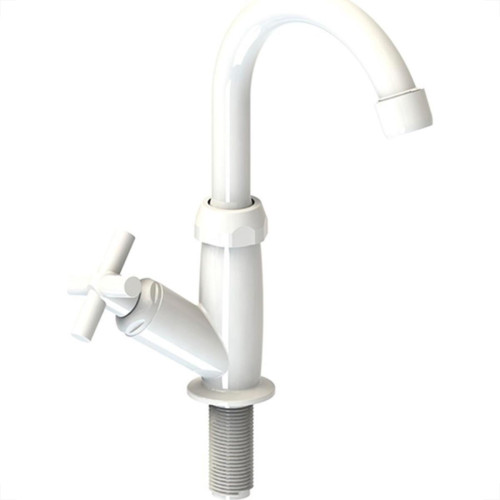 Torneira Abs Bica Movel Lavatorio Valeplast Branca Siena 47.033