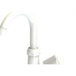 Torneira Abs Bica Movel Lavatorio Valeplast Branca Veneza 47.034