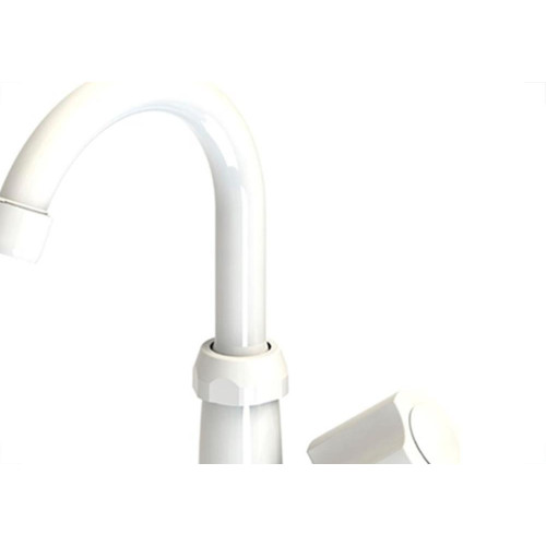 Torneira Abs Bica Movel Lavatorio Valeplast Branca Veneza 47.034