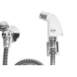 Ducha Higienica Higiban Cromada 1M Com Registro Com Gatilho Branco 303984