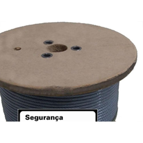 Cabo Aco Lobo Plastificado 6X7 4,80Mm 3/16 200M 0102