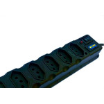 Filtro Linha Asantos Plastico 6 Tomadas Bivolt Com Fusivel 3046