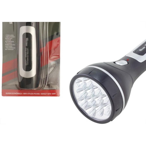 Lanterna Recarregavel Western 12 Led Longa El-81N