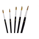 Pincel Artistico Redondo Western Com 5 Pecas P-15