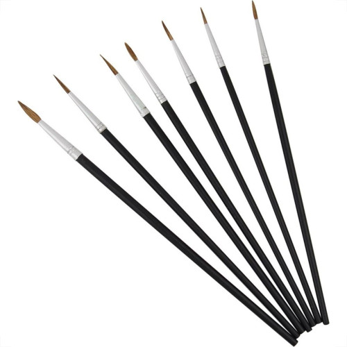 Pincel Artistico Redondo Western Com 7Pecas P-17
