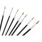 Pincel Artistico Redondo Western Com 7Pecas P-17