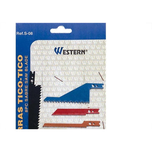 Serra Tico Western Universal Kit Com 8 Pecas S-08