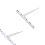 Suporte Prateleira Multivisao Aco Simples Branco 25Cm Trilho Ss-25